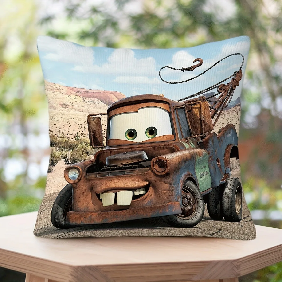 

Lightning McQueen's Friend Mater - Rustic Truck Design Pillowcase Sofa cushion cover, bedroom room home decoration