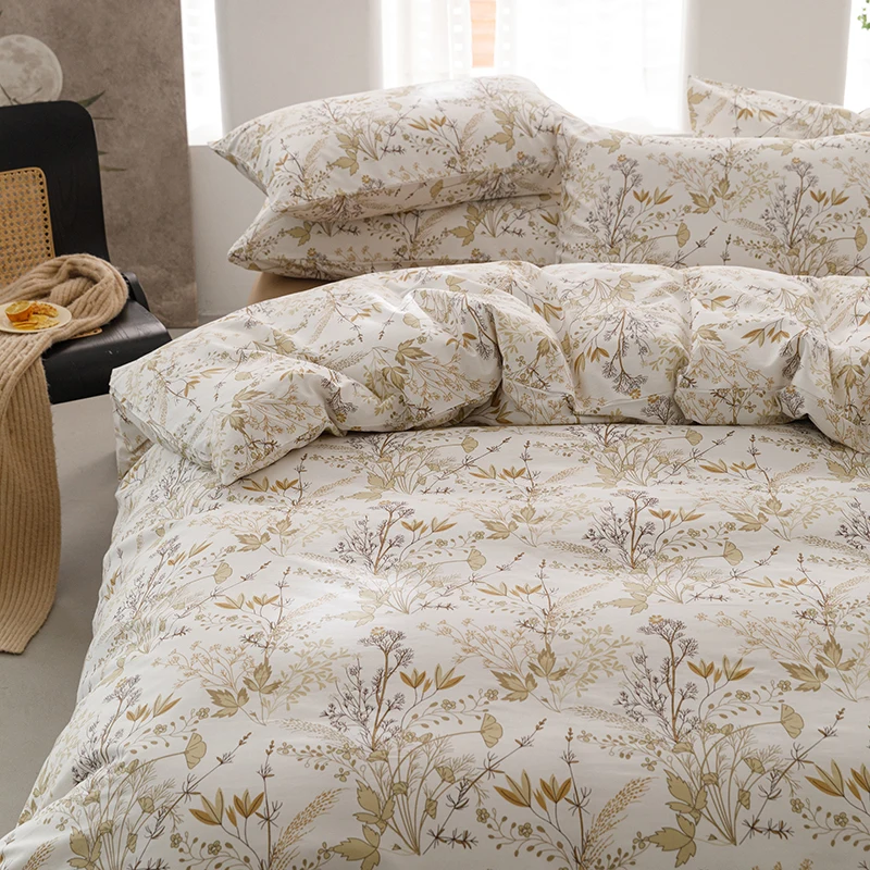 Bonenjoy Duvet Cover Pure Cotton Bed Cover Girls Boys Comforter Covers 이불커버 Single/Double/Queen Size Quilt Cover (No Pillowcase)