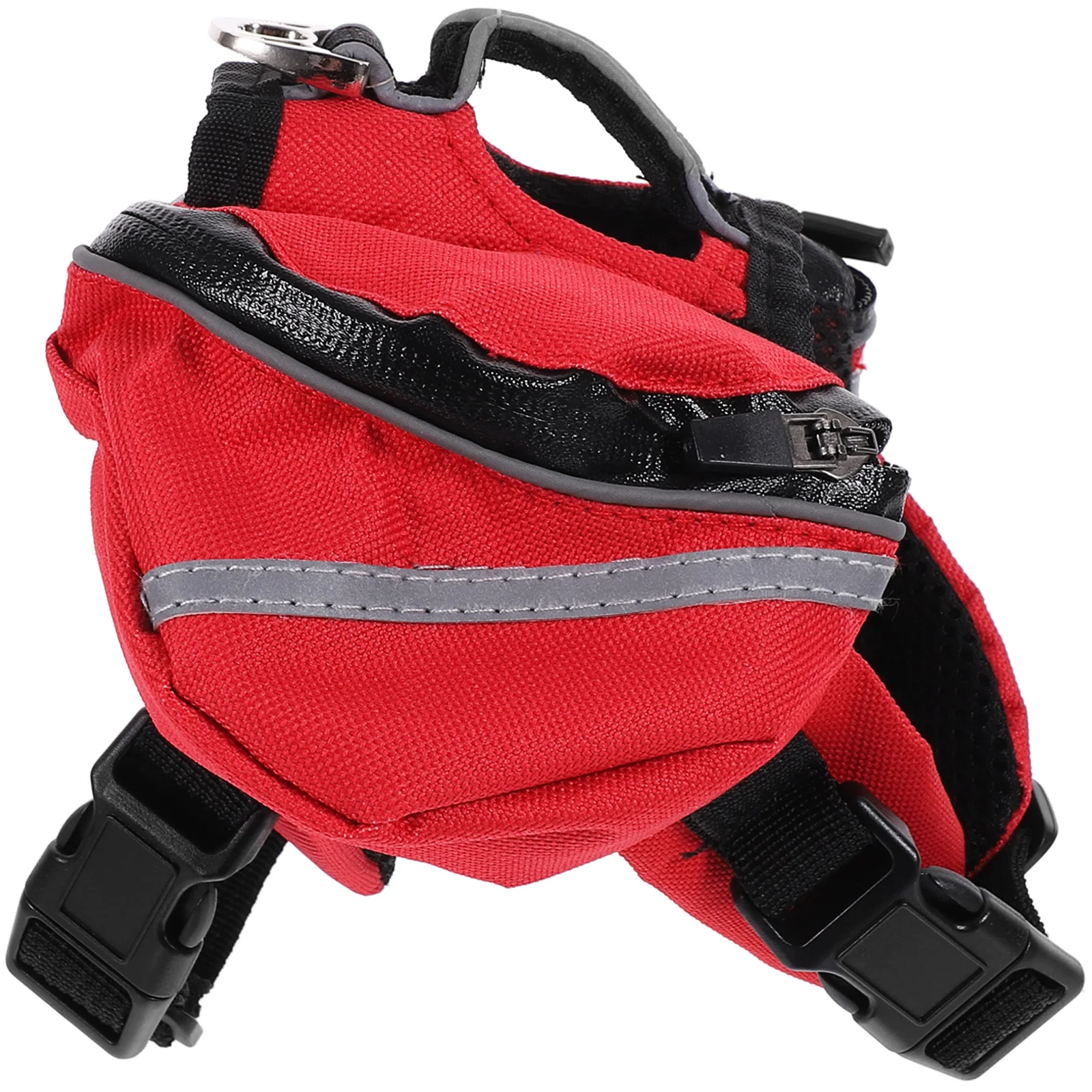 

Dog Backpack Harness Lightweight Camping Hiking Pet Carrier With Leash Hook Reflective Safety Strips For Small Dogs Red Size Xs