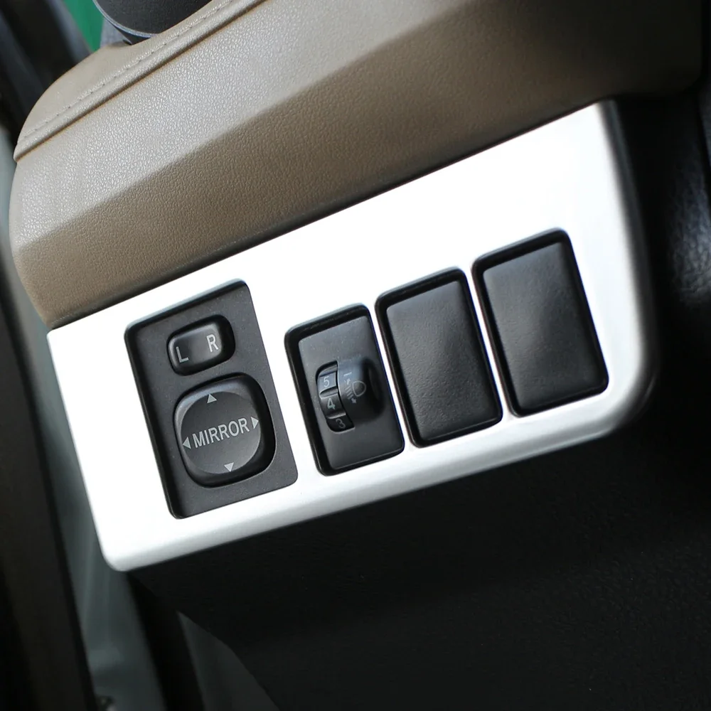 Head Light Switch Button Panel Cover Trim for Toyota RAV4 Rav 4 2014 2015 2016 LHD Car Interior Decoration Sticker Accessories