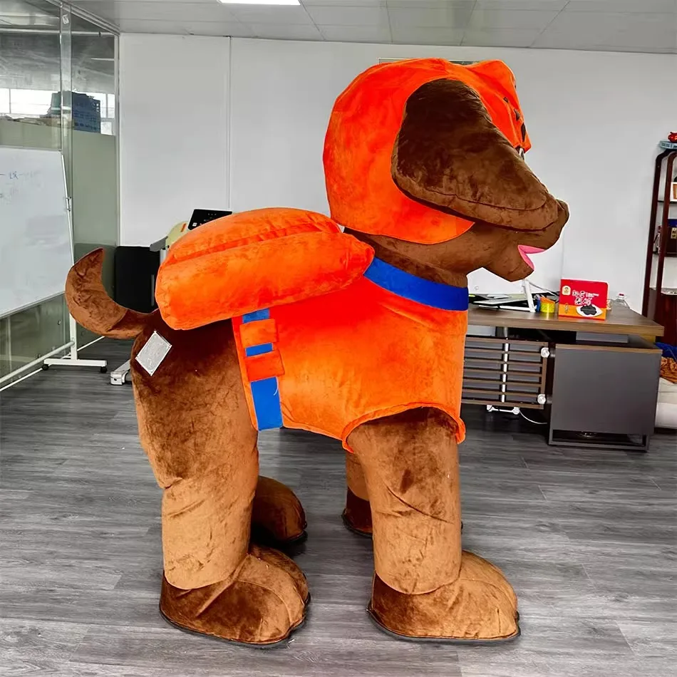 Giant Inflatable Dog Mascot Costume Adult Performance Cosplay Blue Pink Dog Mascot Blow Up Suits for Party Carnival Halloween