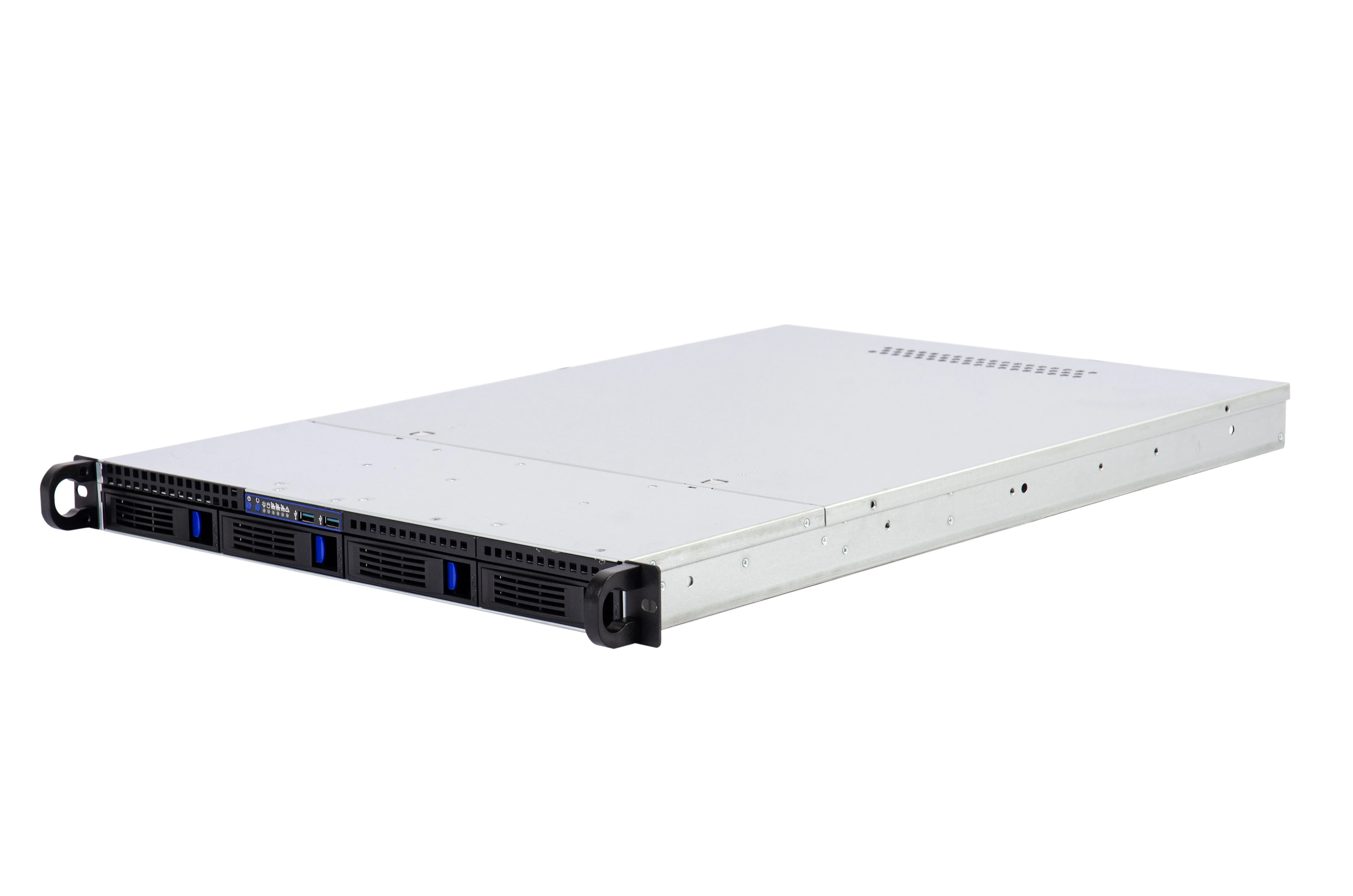 1U 4bays Manufacturers Server Rackmount Server Chassis hot-swap Sgcc Steel 1.2mm SAS/SATA backplane with optional interface