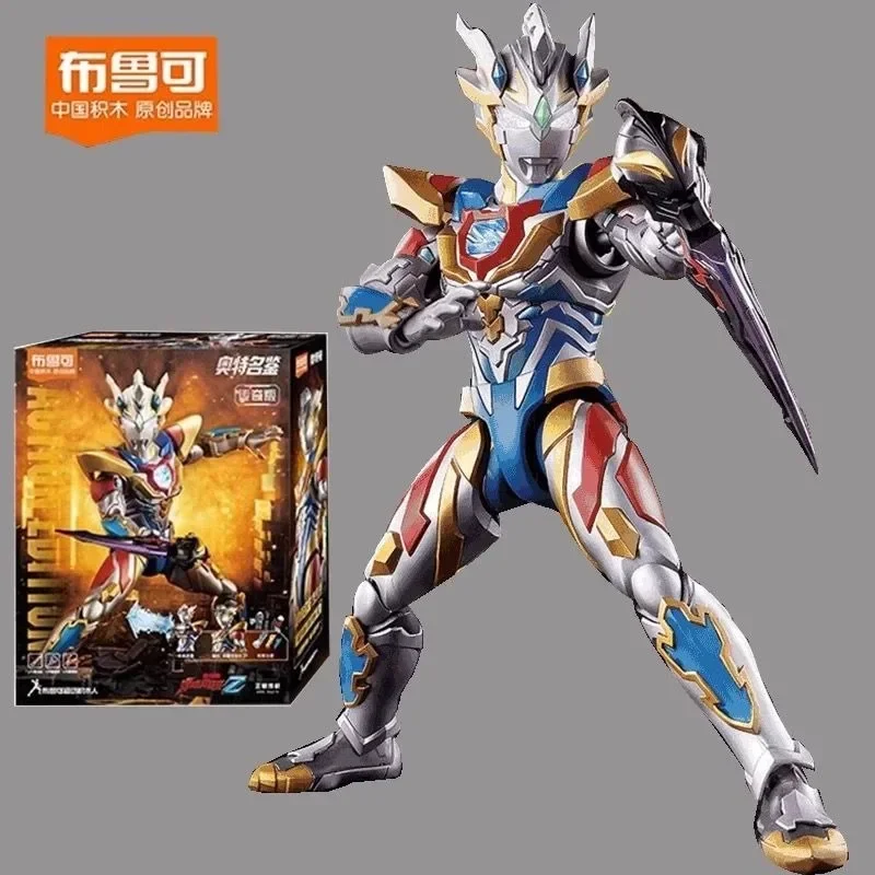 Blokees Ultraman Zero Delta Rise Claw Genuine Creative Illuminating Model Doll Joints Movable Boy Toy Holiday Collectible Gift