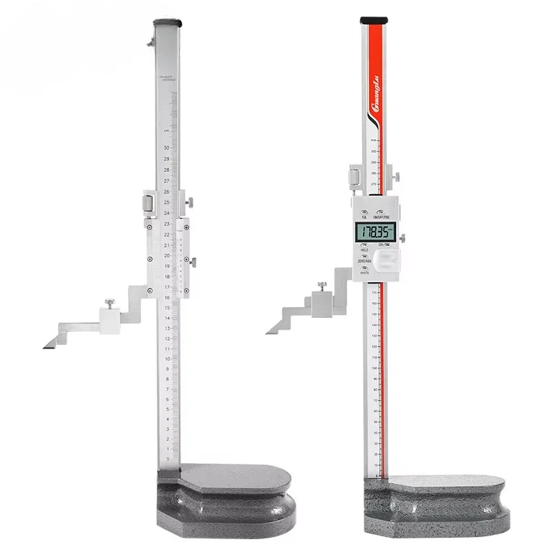 Guanglu Height gauge Mechanical height gauge Digital display height ruler Hand wheel