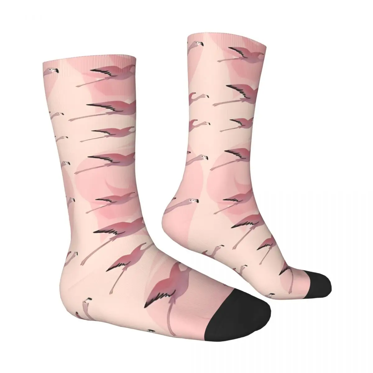 Just Flying Flamingos Unisex Winter Socks Hip Hop Happy Socks street style Crazy Sock