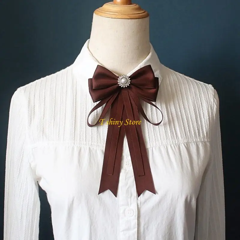 N58F Trendy Portable Tie Minimalists Fashionable Western Tie Trend Temperament