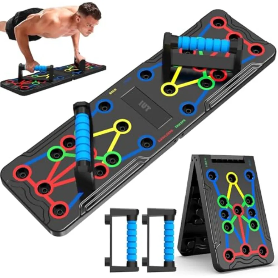 

Solid Push Up Board 15 in 1 Home Workout Equipment Multi-Functional Pushup Stands System Fitness Floor Chest Muscle Exercise Pr