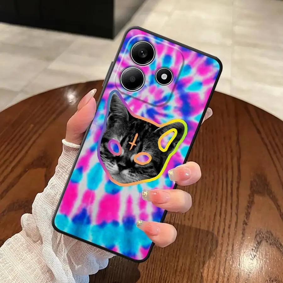 حافظة لهاتف Xiaomi Redmi Note 11 13 12 Pro Plus 9s 11S 12S 10S 10 9 8 Pro Cool Cat #2