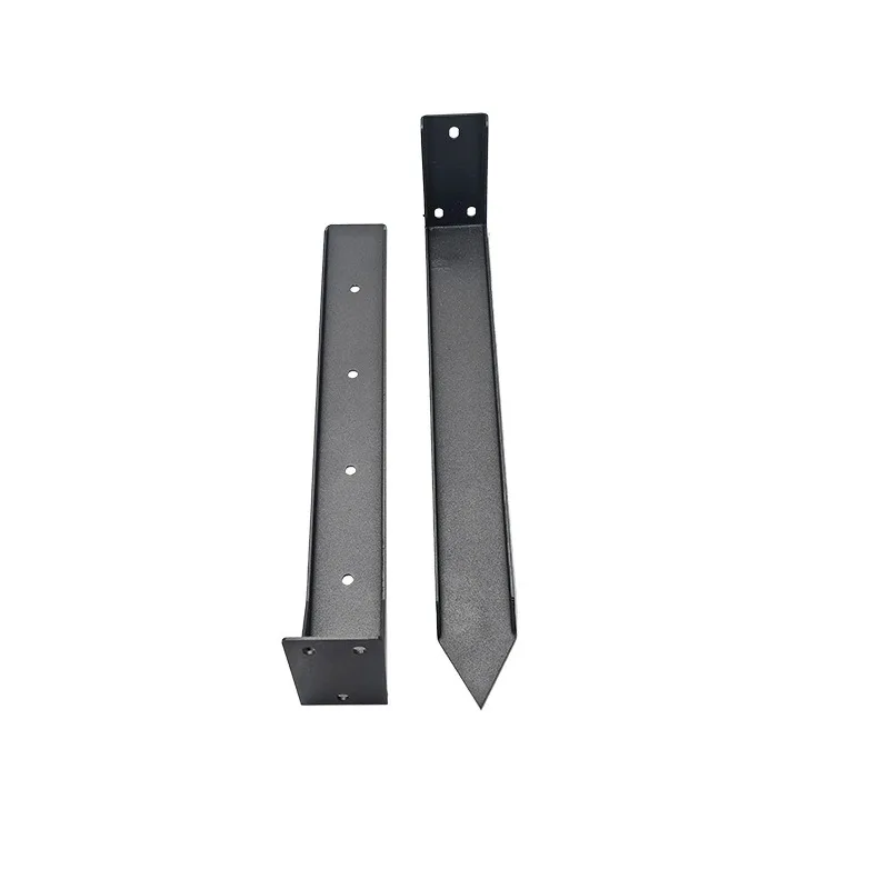 2PCS Set Thickened Carbon Steel Fence Repair Anchor, Metal Hardware Bracket for Outdoor Fencing & Outdoor Furniture