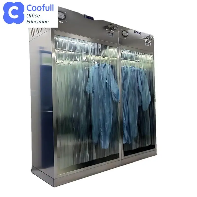 COOFULL New Hygienic Stainless Steel Cleanroom Wardrobe Modular Design HEPA Filter Industrial Food Stationary 1