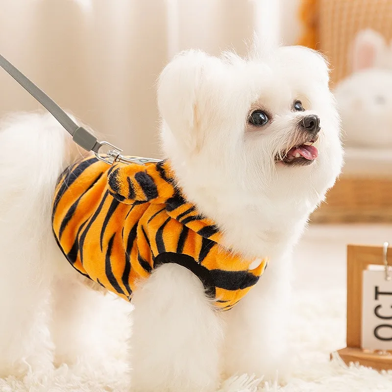 Little Tiger Dog Transformers Winter New Puppy Clothing Comfortable Warm Teddy Hoodie Pet Supplies XS-XL