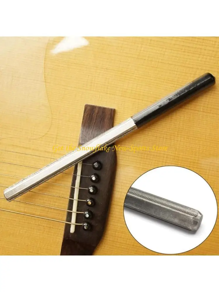 E56D Guitar Fret Tools Crowning File Fret Dressing File for w/ 3 Size Edges Luthier T