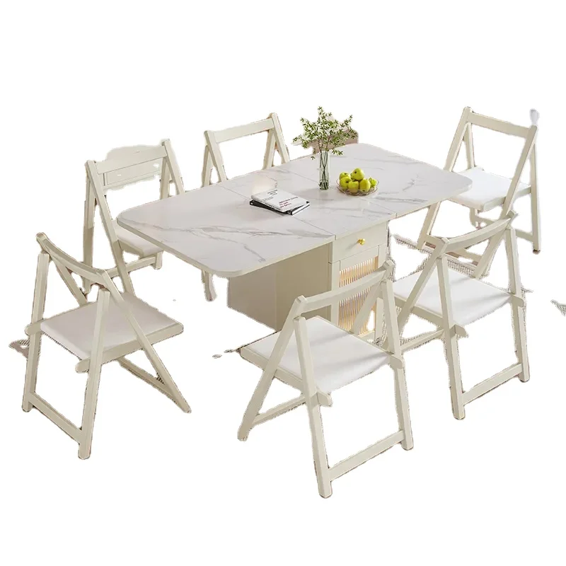 Modern Dinning Tables Multi-functional Extendable Tables acrylic recycled pine Table Space saving furniture