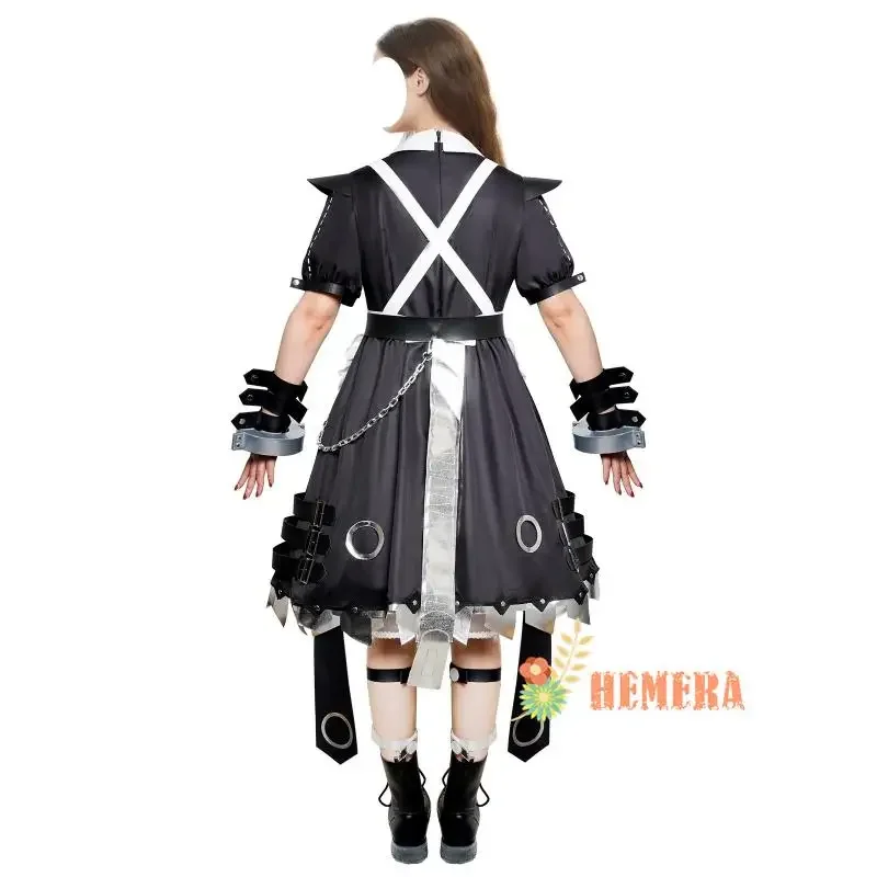 Аниме игра Zenless Zone Zero Косплей Костюм Корна Одежда Парик Униформа Косплей Викторианский домработничий женский комплект униформы горничной