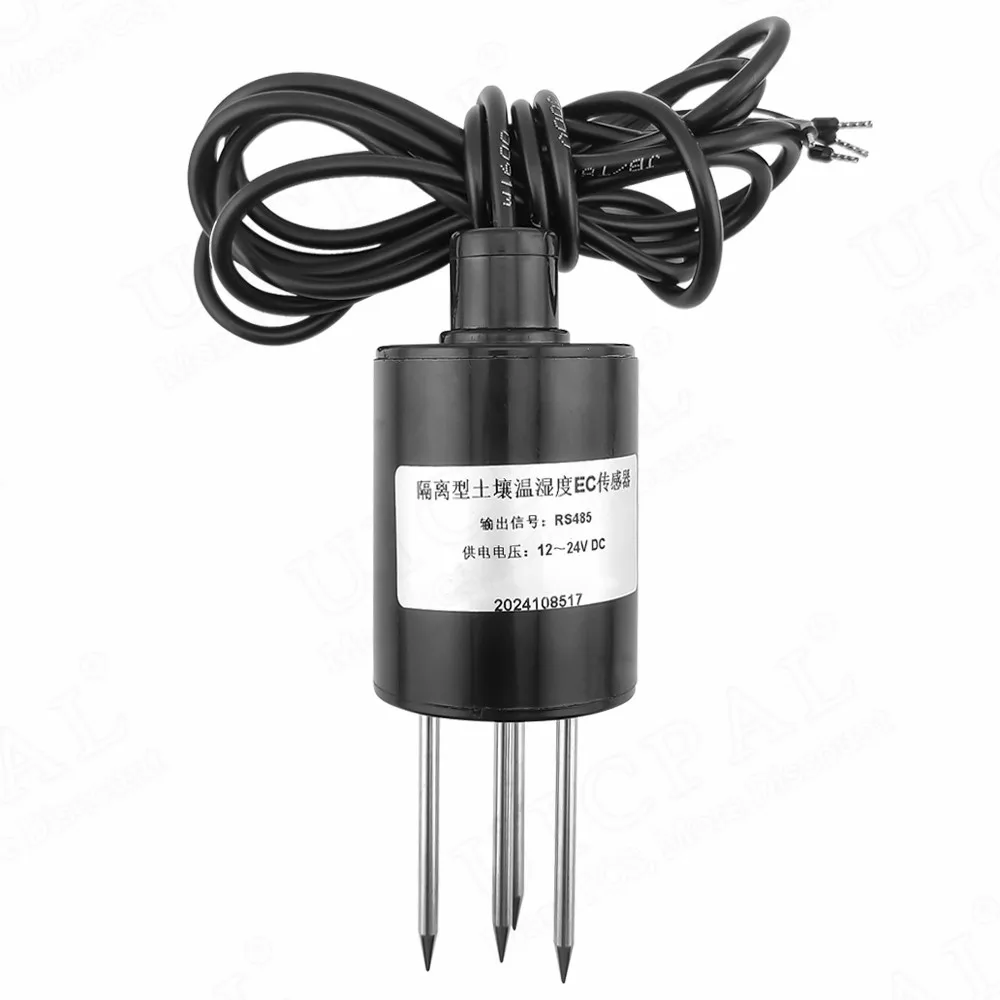 

Soil Temperature and Humidity Sensor Agricultural Water Conductivity EC RS485 Soil Nitrogen Phosphorus and Potassium Detector