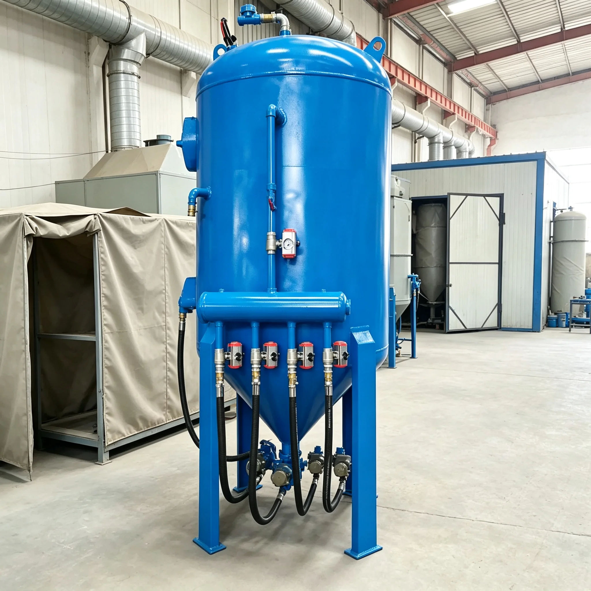 Sandblaster Mild Steel Cabinet Unit Dry Manual Blasting Device for Metal Rust Paint Removal  Refinishing Sand Blasting Machine