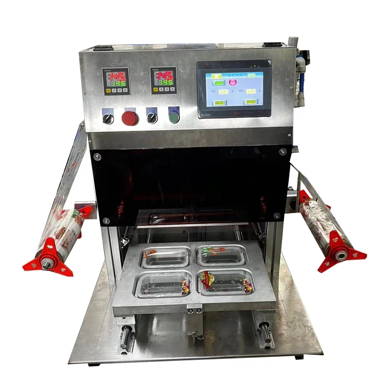 Food tray sealing machine Automatic tray sealing machine Price Automatic tray  packaging machine Plastic cup Wb-900