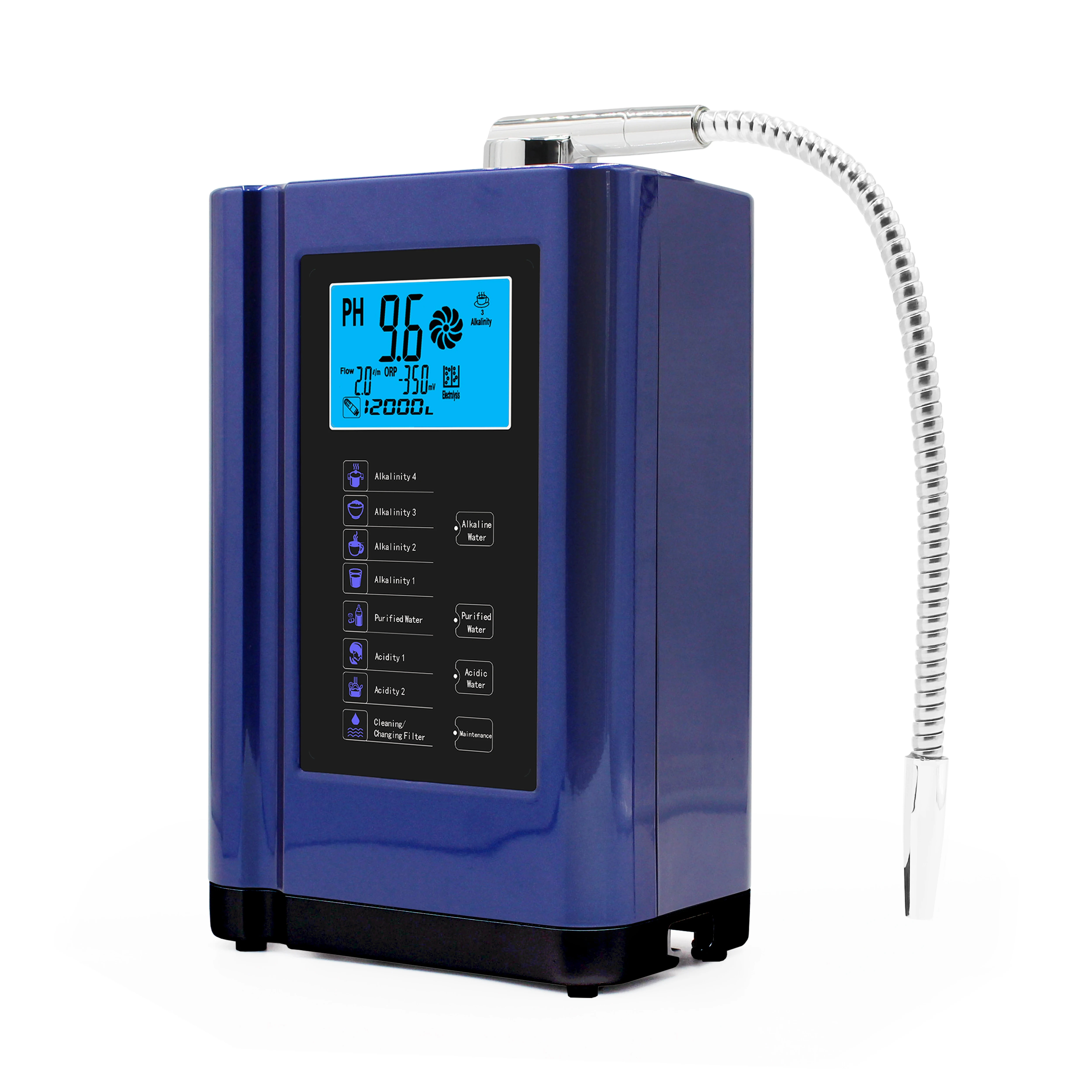 

CAMAZ Electric Under-Sink Alkaline Water Ionizer Machine Plastic Housing for Household and RV Use