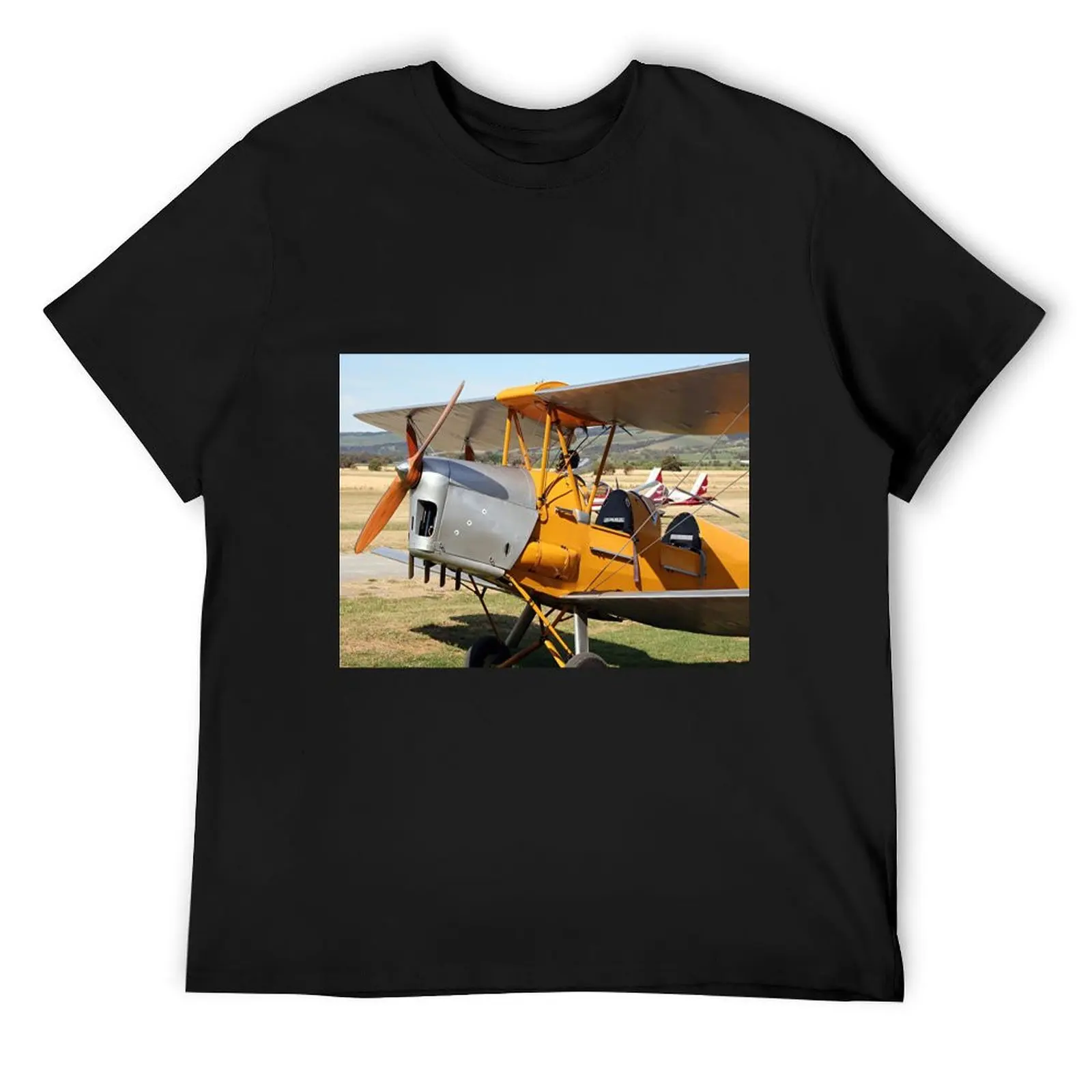 Tiger Moth biplane aircraft T-Shirt Aesthetic clothing quick-drying blacks sports fans t shirts for men graphic