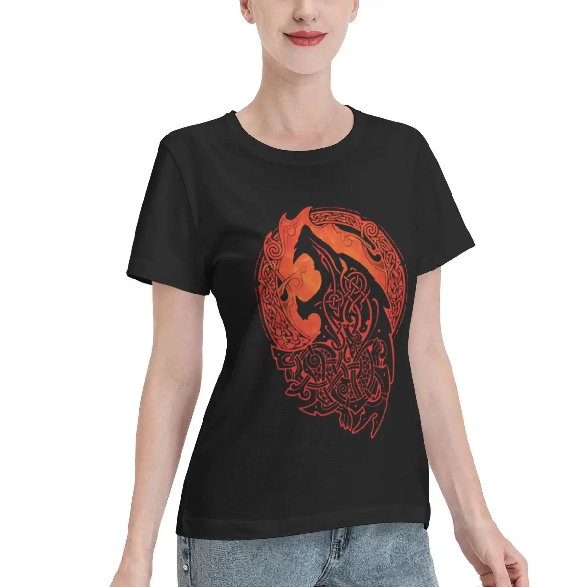 Reliable Item FENRIR LOKI S SON Women's T-shirt Minimalist Outfit College Girls Top