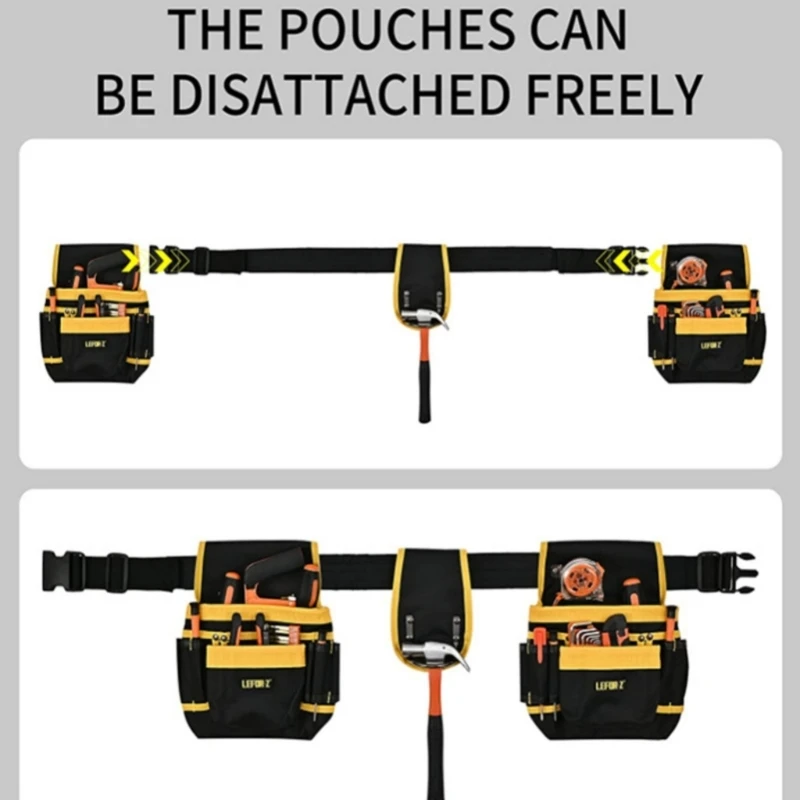 مجموعة أدوات قماش أكسفورد السميكة متعددة الوظائف، حزمة إصلاح كهربائي JOMD