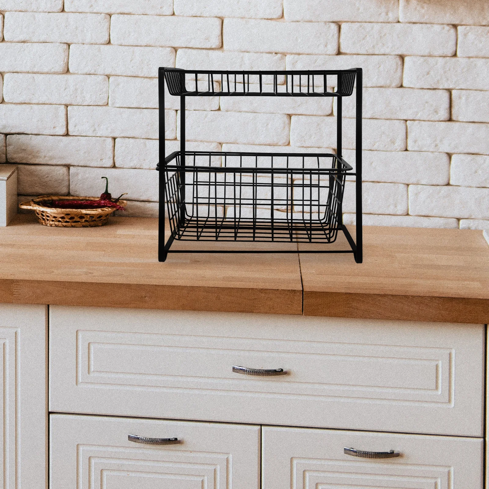 رف تخزين خزانة الحمام تحت المنظم لأرفف حوض المطبخ وتوفير المساحة على شكل درج منظمون تحت الحوض