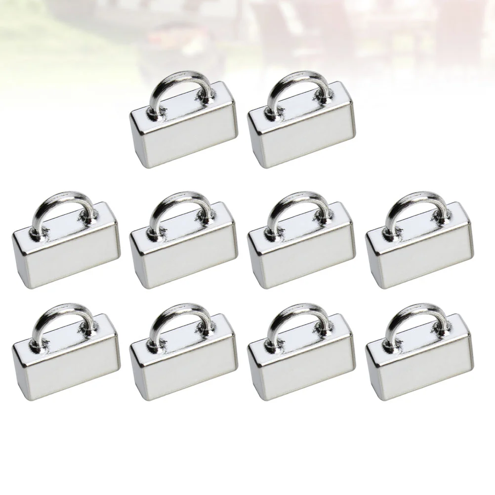 

20 Pcs Jewelry Clasps and Closures Metal Clip Necklace Chain Extender Silver Cord Buckle