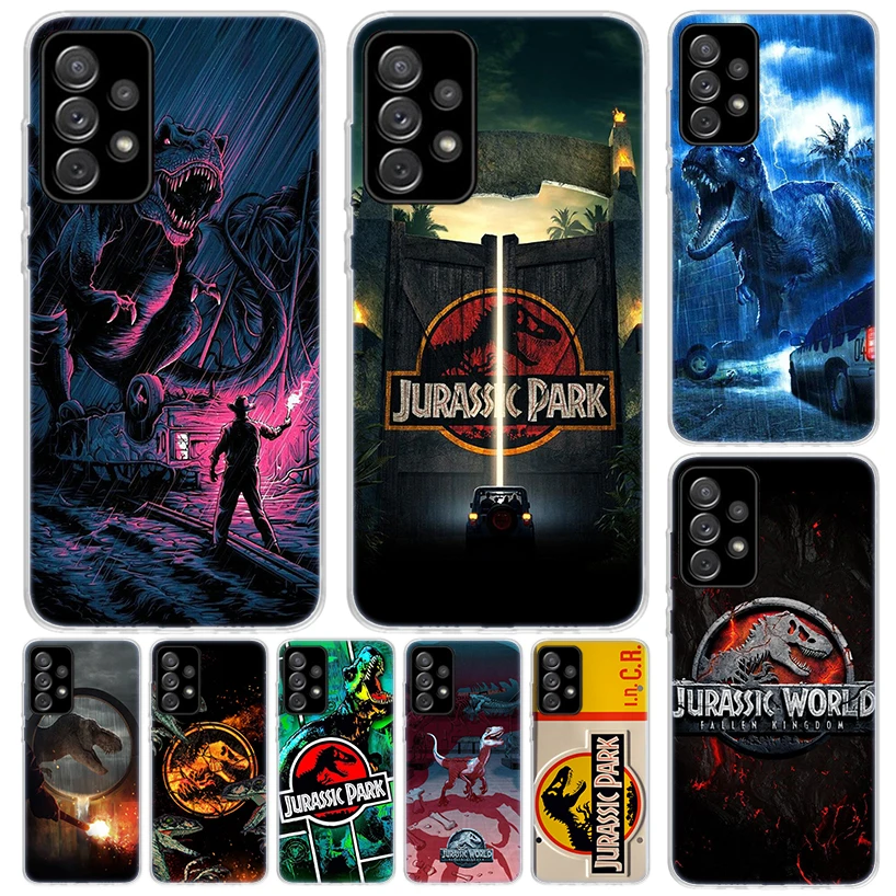 Jurassic Park Dinosaur World Phone Case For Samsung Galaxy A15 A14 A54 A13 A53 A12 A52S A55 A22 A23 A24 A32 A33 A34 A25 A35 A03S