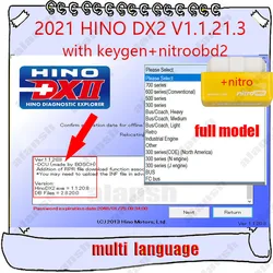 2022 for Hino DX2 V1.1.22 for Hino Diagnostic EXplorer 2 + Troubleshootings Database + Keygen + Video + Nitro