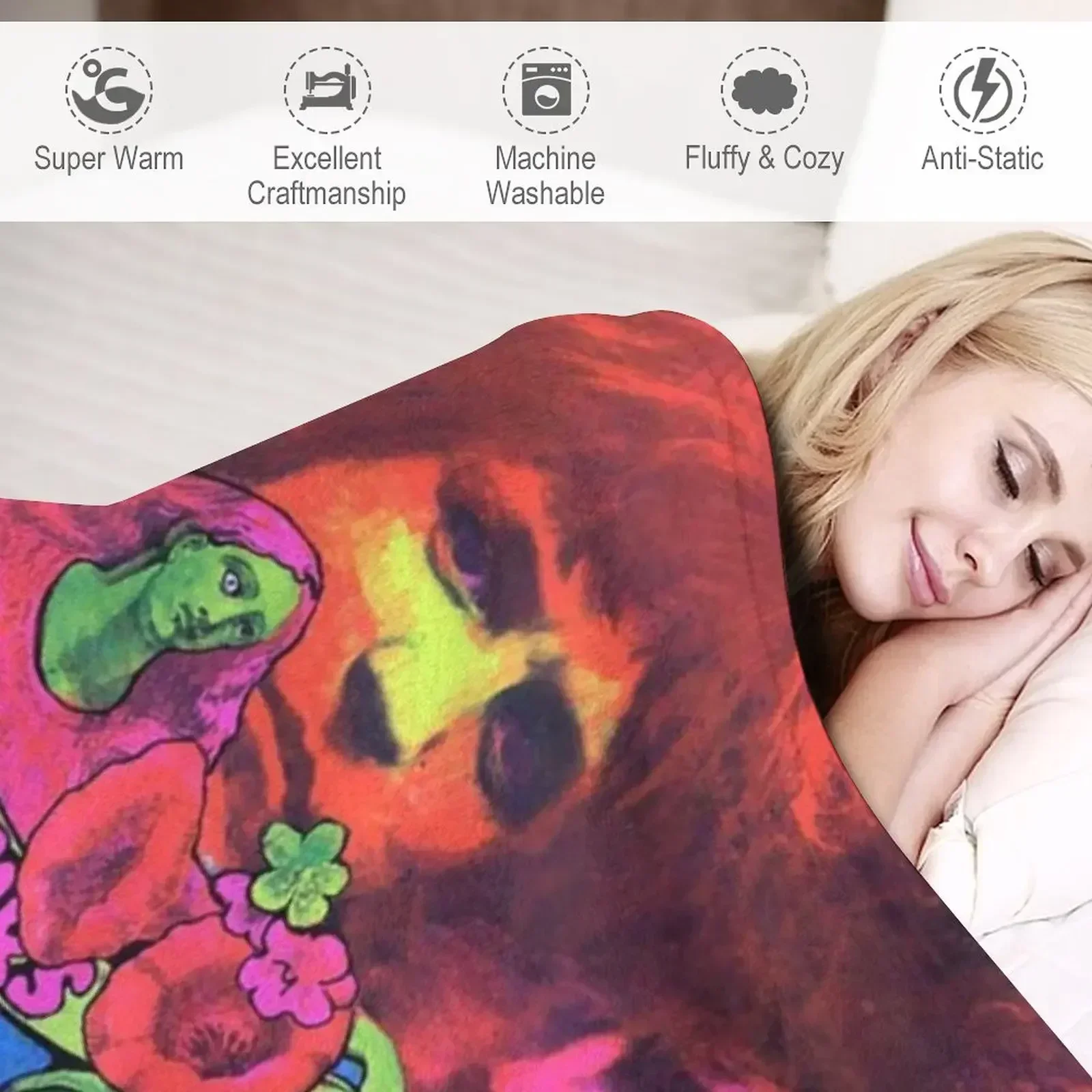 Disraeli 기어 던지기 담요, 따뜻한 겨울 폴라 격자 무늬 소파 담요