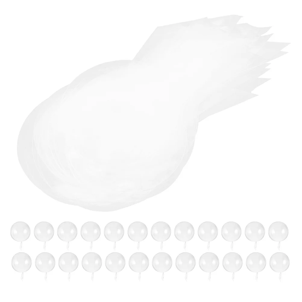 

100Pcs Transparent Bobo Balloons Clear Stuffing Balloons for Wedding Birthday Party Event Decorations Transparent Balloon
