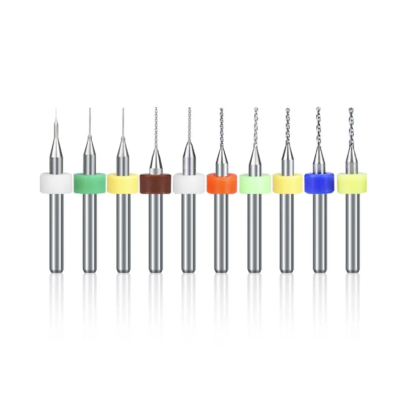 Mini Pcb Boor 10Pcs 0.1-1.2Mm Carbide Pistool Boor 1/8 ''Schacht Voor Pcb Gedrukt printplaat Boren Cutter - afbeelding 2
