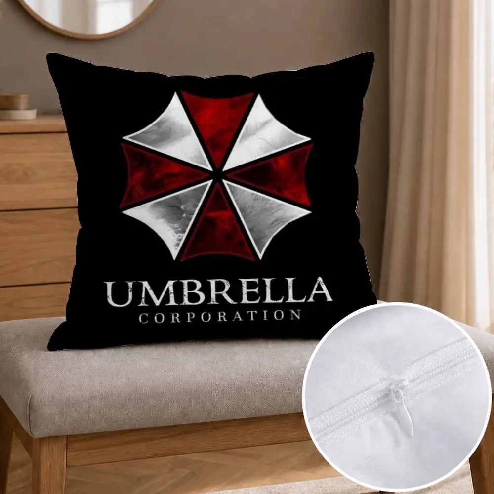 U-Umbrella C-Corporation  Double-sided Printed Square Decorative Cushion Cover for Sofa Living Room Home Decor