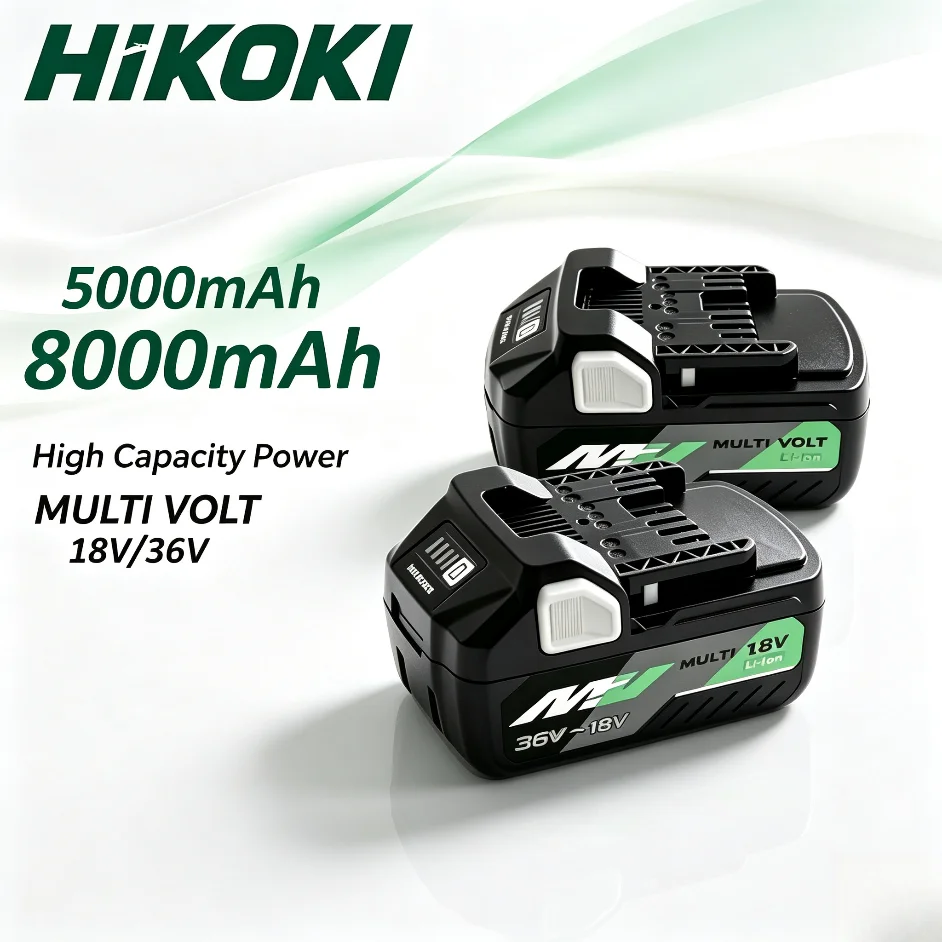 HiKOKI Hitachi 18V 36V 5.0Ah Multivolt Li-ion Battery BSL36A18 BSL1850 Rechargeable Replacement Battery For Cordless Power Tools
