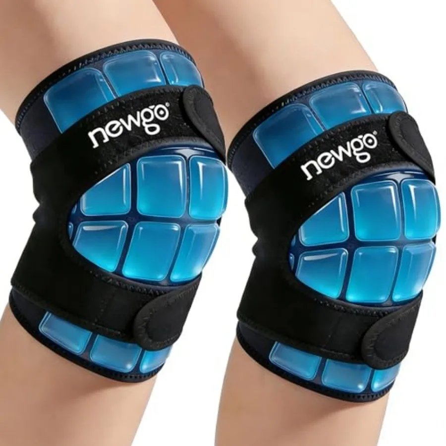 

360° Knee Ice Pack Wrap, 60 Minutes Extended Cold Therapy with Ice Grid Gel, Ergonomic Y-Shape Snug Fit for Sports and Surgery