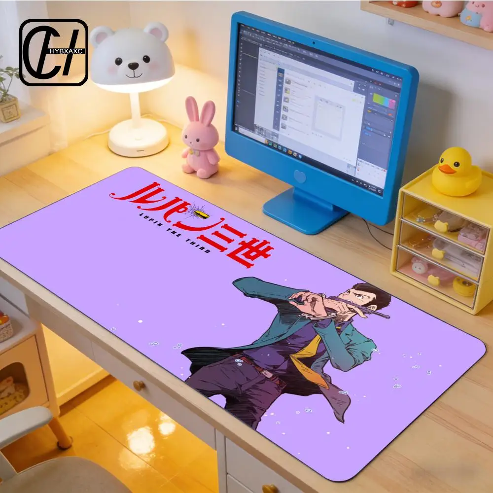 III Anime L-Lupin The T-Third Mouse Pad E-Sports Gaming Mouse Pad Oversize Personalized Desk Pad Keyboard Mouse Pad Carpet