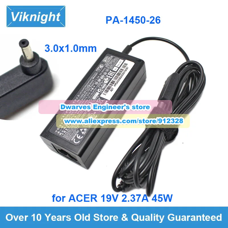 

Genuine A13-045N2A AC Adapter PA-1450-26 19V 2.37A For Acer Aspire S5-371 SWIFT 3 SF314 SF113 SPIN 5 SP513 TRAVELMATE X349-G2