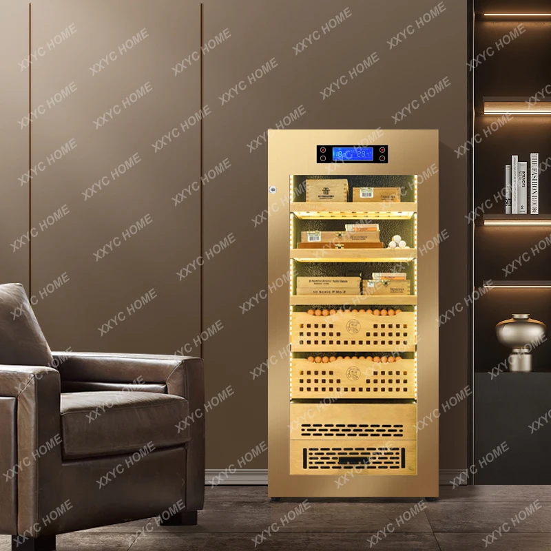 A Cigar cabinet constant temperature and humidity household naked small red wine tea refrigerator