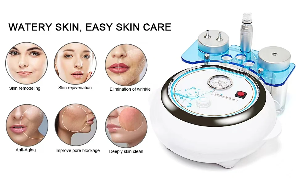 Hydra Dermabrasion Facial Machine Microdermabrasion Wrinkle Remover Aqua Peel Deep Cleaning Skin Tightening Device for Beauty Tr view 6