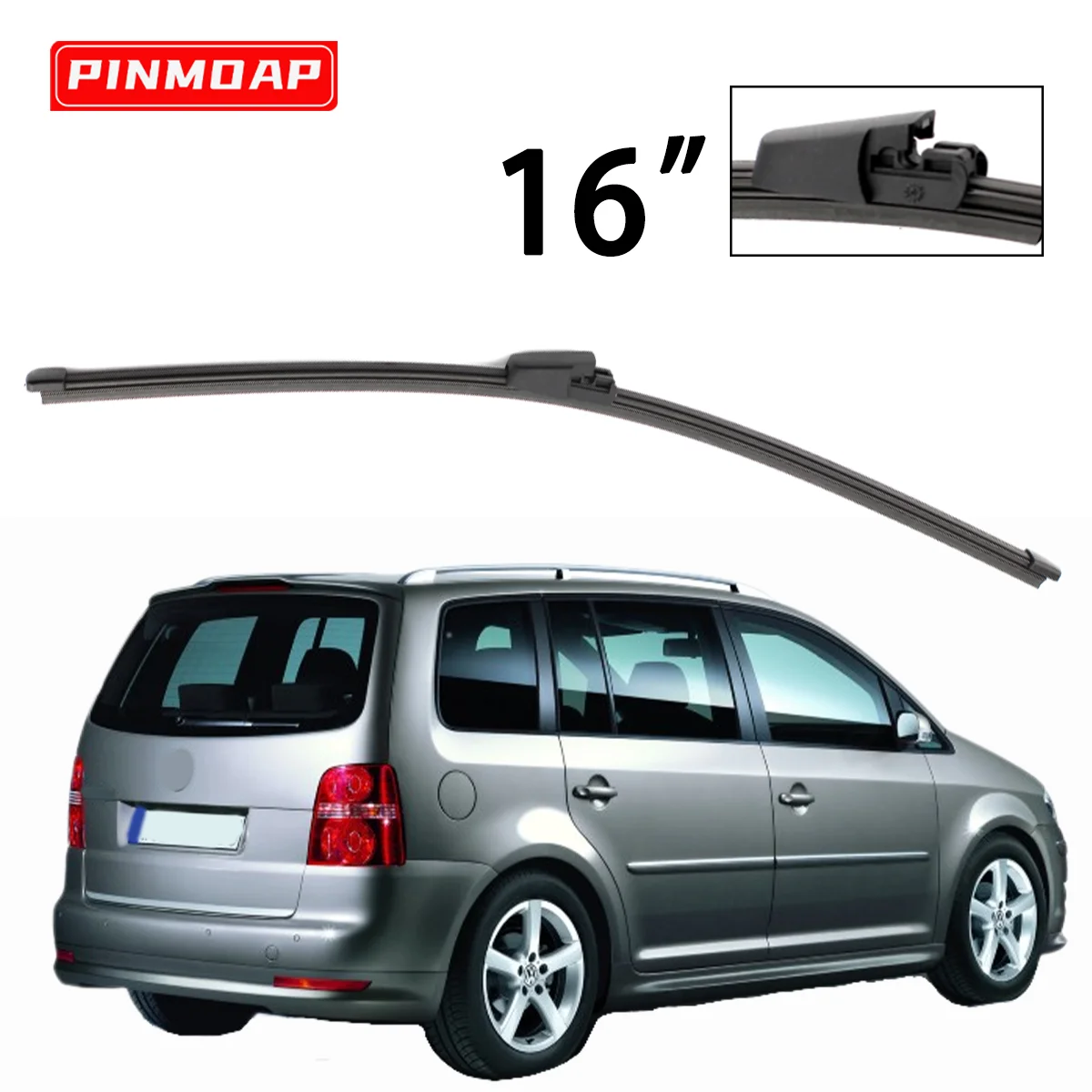 

1 шт., 16 дюймов, задняя щетка стеклоочистителя, подходит для VW Touran MK1 2003-2010 1t1 1t2, лобовое стекло, задняя щетка стеклоочистителя, автомобильные аксессуары