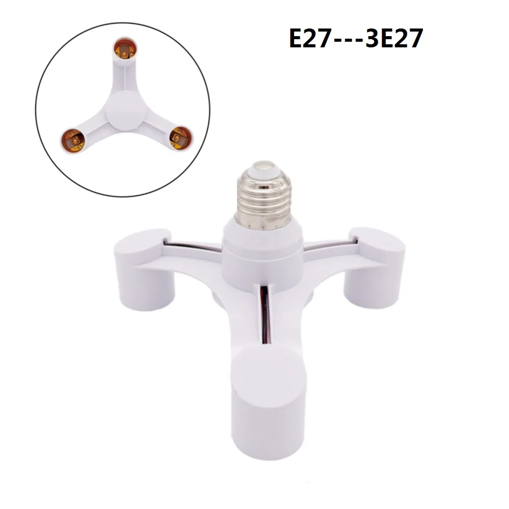 E27 5 4 3 in 1 LED Light Bulbs Socket Adapter Splitter Standard Lamp Holder Base Converter