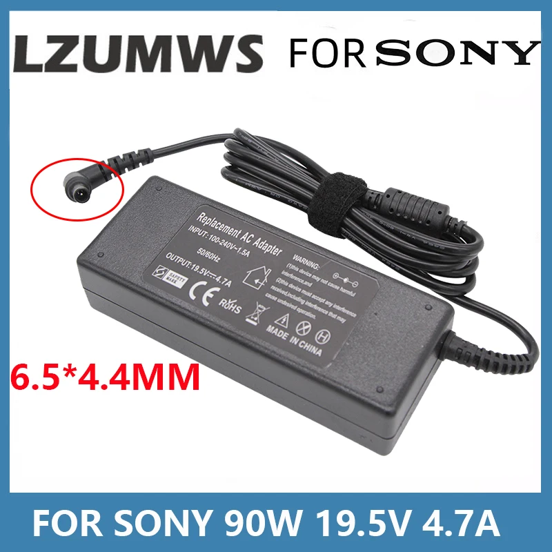 19.5V 4.7A 90W 6.5*4.4MM Charger AC Laptop Adapter For Sony VAIO PCG-61511L VGP-AC19V20 VGP-AC19V29 VGP-AC19V31 VGP-AC19V32 33