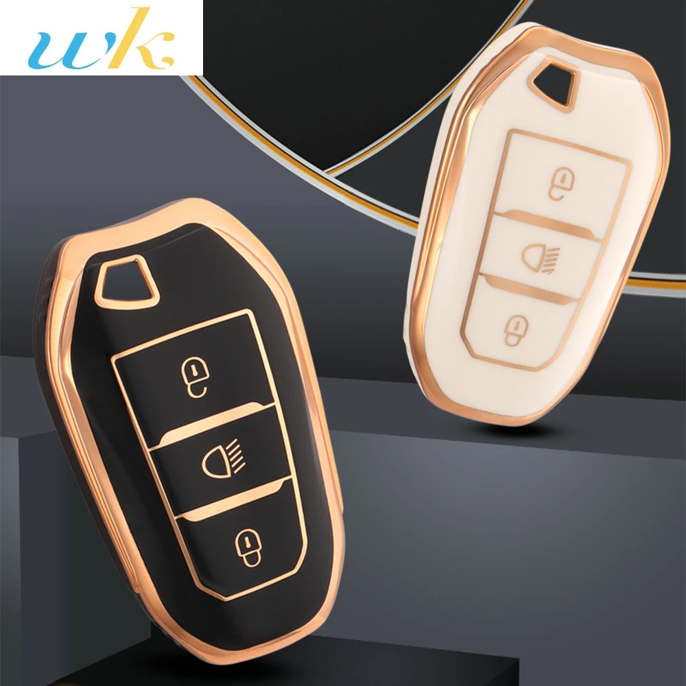 

TPU Car Remote Key Case Cover Shell For Peugeot 2008 3008 4008 5008 308 408 508 Citroen C1 C2 C4 C6 C3-XR Picasso Grand DS3 DS5