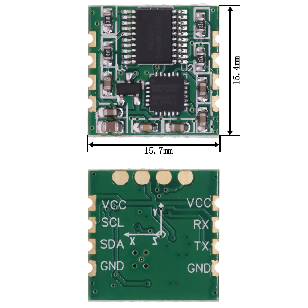 Afbeelding 5: 6-assige MPU6050-module Gyroscoop DMP-motor Kalman-filter Accelerometer STM32 Inclinometer Balancerende voertuigmodule