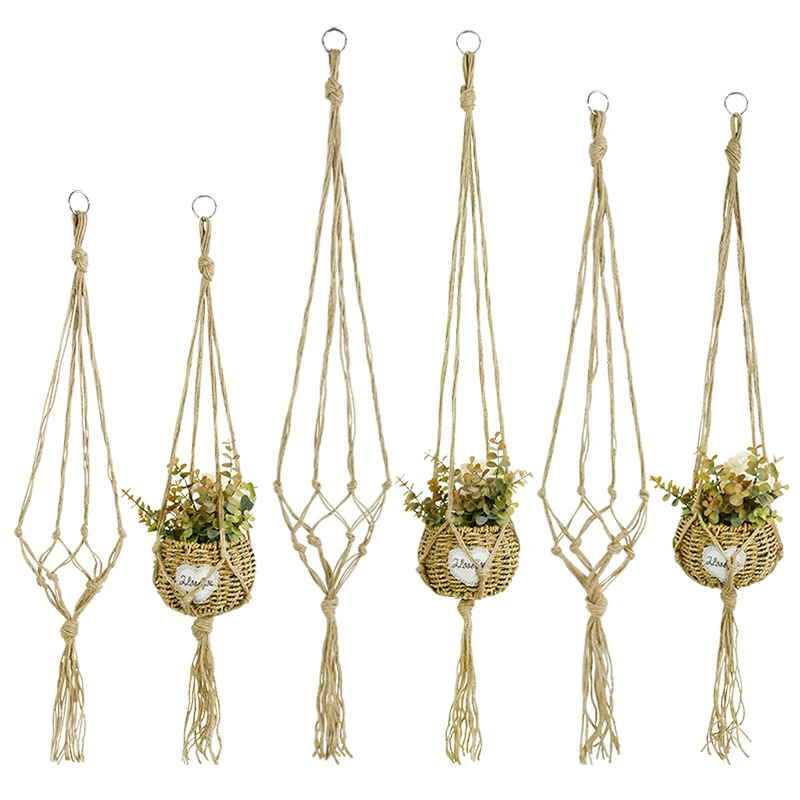 

Hanging Plant Handmade Macrame Plant Hanger Flower Pot Planter Hanger Wall Decor Courtyard Garden Hanging Planter Hanging Basket