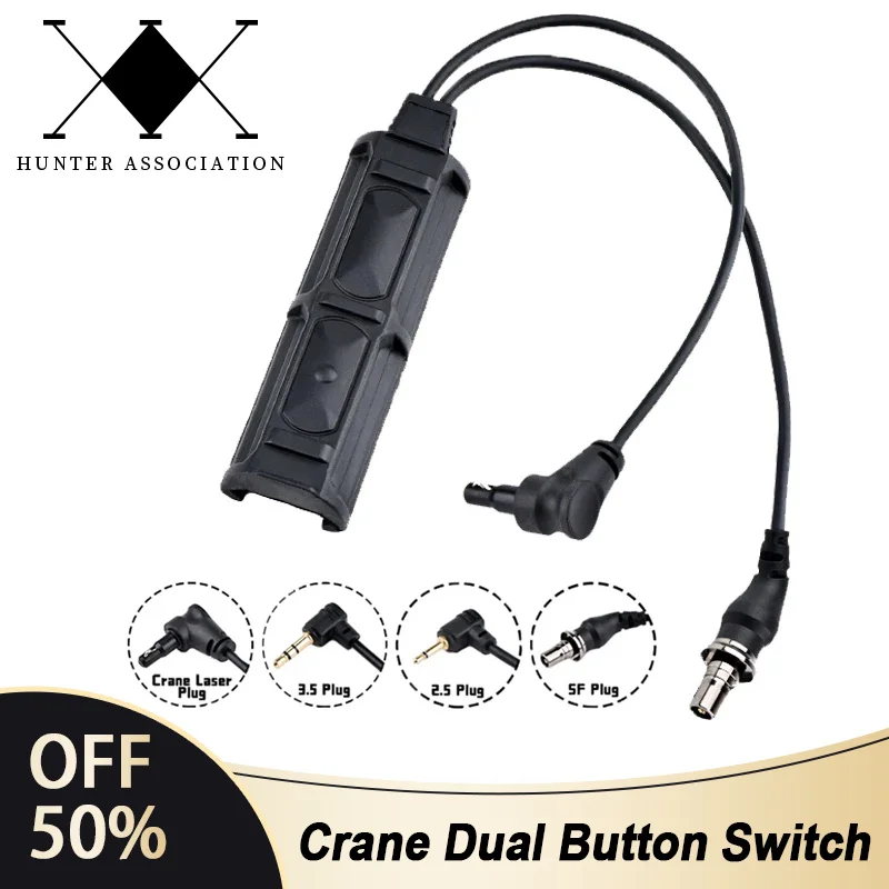 Interruptor de presión dual para linterna táctica y láser PEQ/DBAL/OGL