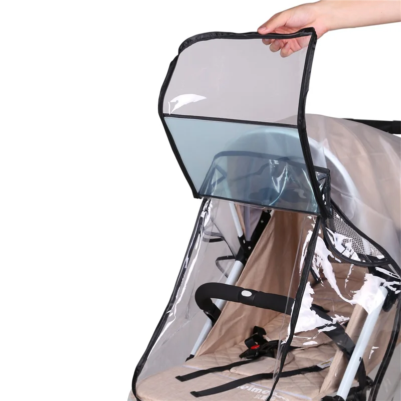 

FBIL-2X Stroller Rain Cover Universal, Baby Travel Weather Shield, Windproof Waterproof, Protect From Dust Snow