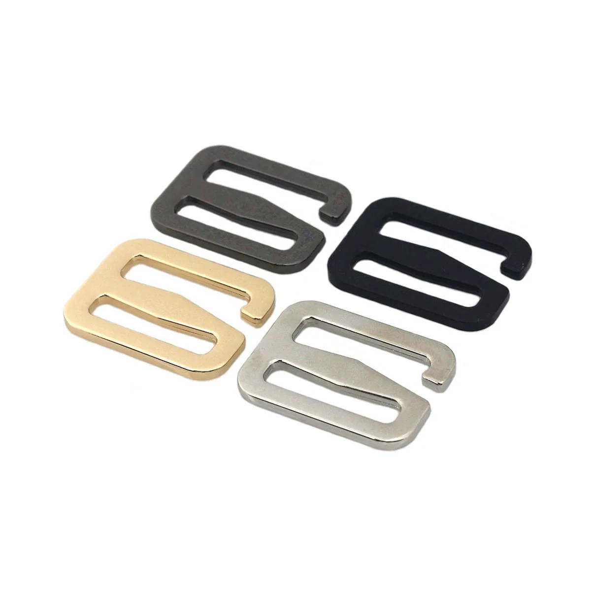 1pcs Zinc Alloy New Style Adjuster Buckle Fashion 6 word Hook Clasp for DIY Leather Craft Bag Backpack Shoulder Strap Belt