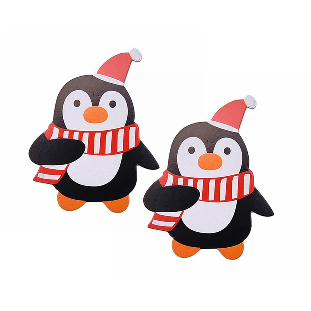 

50 Pcs Christmas Decoration Lollipop Decorative Cards Candy Xmas Decorations Paper Black