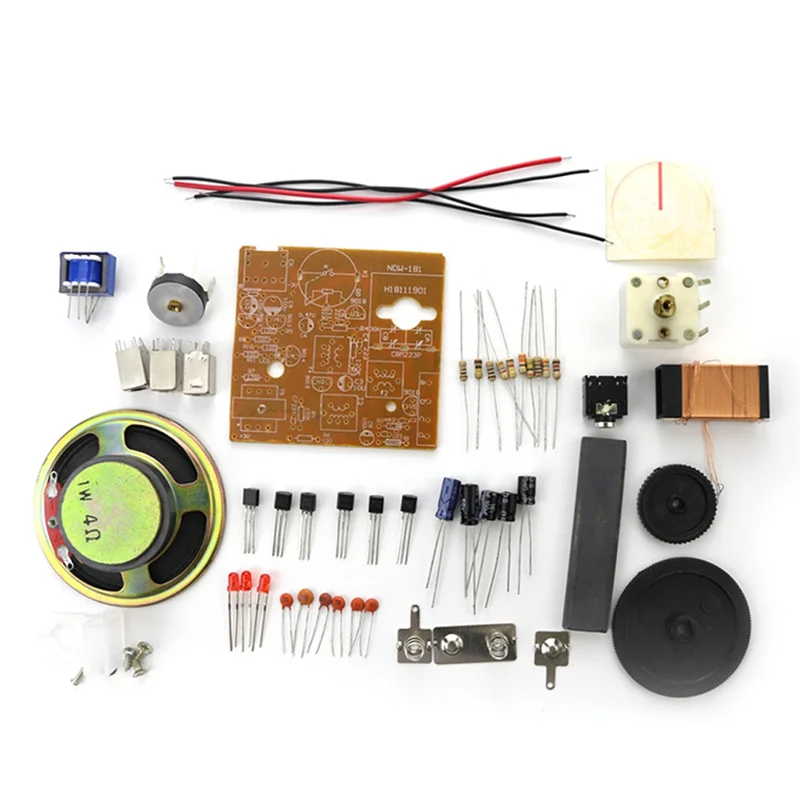 

Radio Receiver 6 Transistor Schematic+Enclosure Speaker DIY Kit